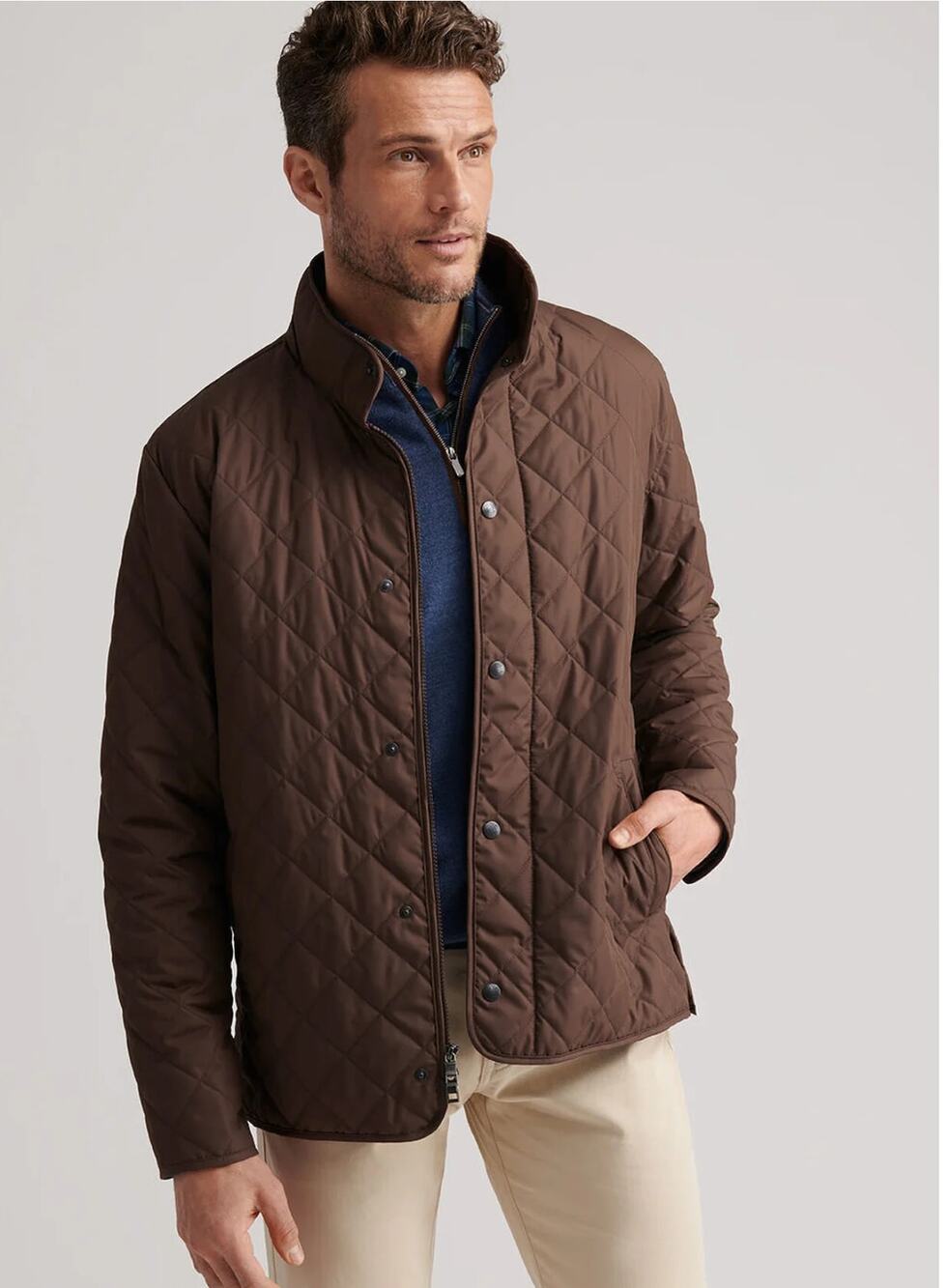 Peter Millar Quilted Jacket – Brown/Taupe – New With Tags – MSRP $275